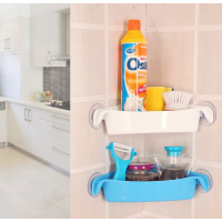 Triangle Storage Rack Multi-Use Bathroom Kitchen Corner Wall Mounted Rack